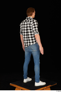  Stanley Johnson casual dressed jeans shirt sneakers standing whole body 0006.jpg